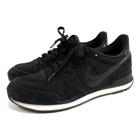 ナイキ Nike スニーカー レースアップ ナイキインターナショナリスト Internationalist スエード 25 5 黒 ブラック 009 Sr8 メンズ 170 ベクトルパーク